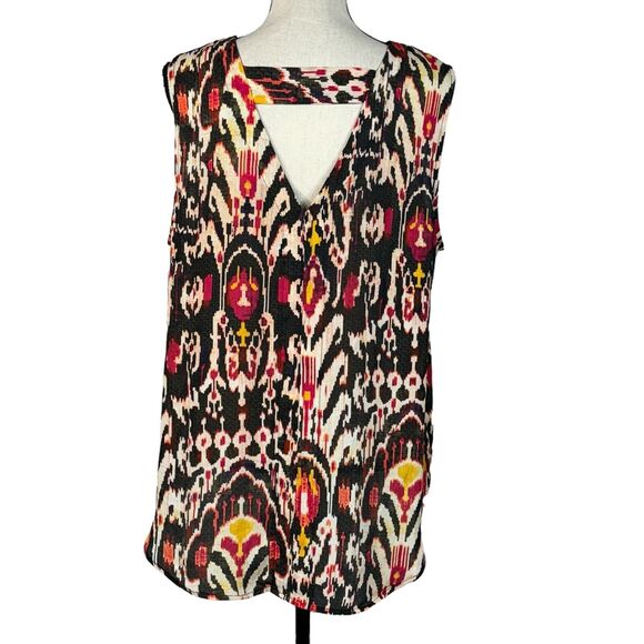 A.N.A. X-Large Tank Top Sleeveless Lightweight Semi-Sheer Hi-Low Hem V-Neck - Picture 5 of 9